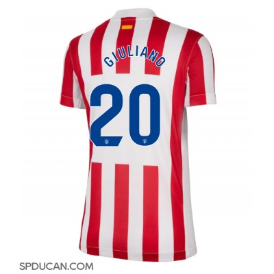 Zenski Nogometni Dres Atletico Madrid Giuliano Simeone #20 Domaci 2025-26 Kratak Rukav Zenski Nogometni Dres Atletico Madrid Giuliano Simeone #20 Domaci 2025-26 Kratak Rukav